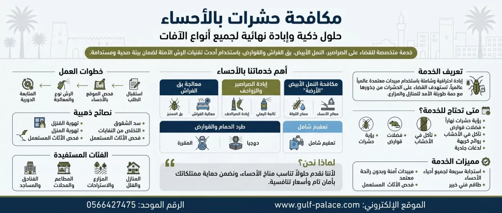 شركة مكافحة حشرات بالاحساء 