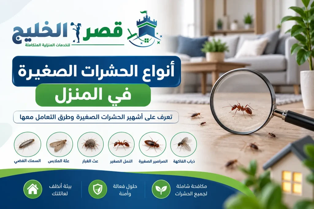 انواع الحشرات الصغيرة في المنزل